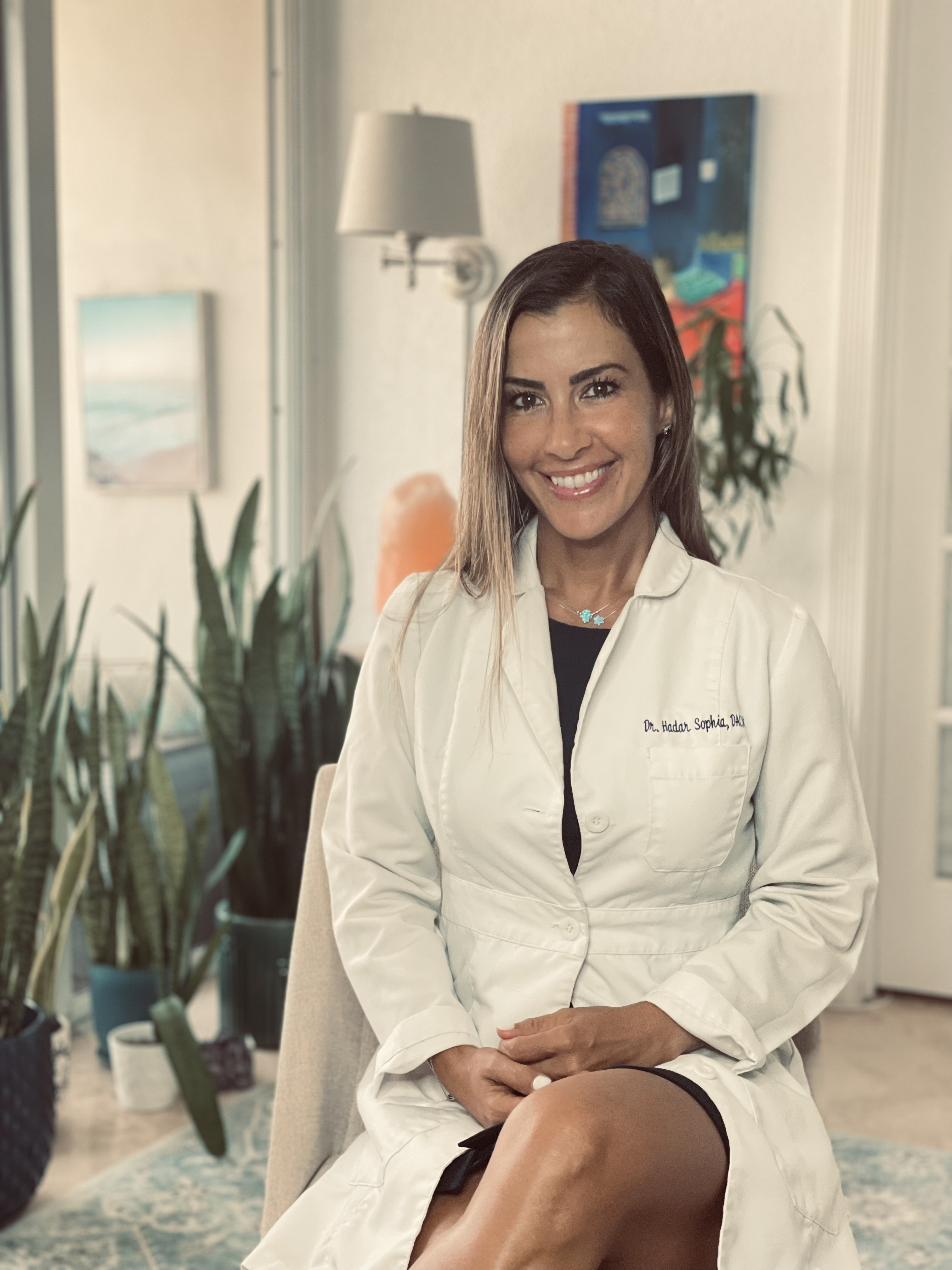 Dr. Hadar outside the clinic